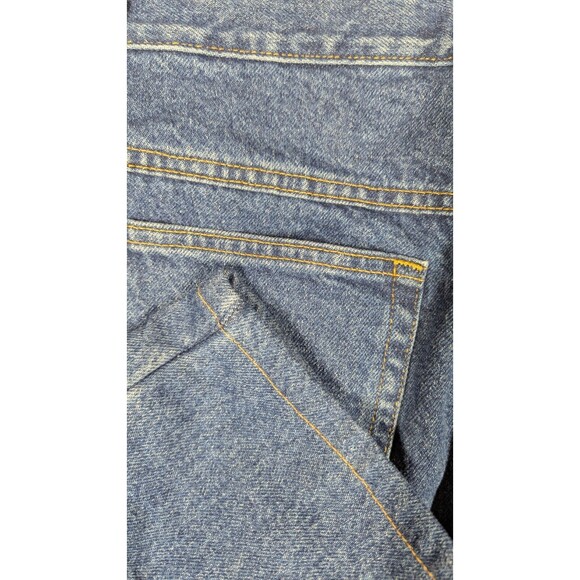 LL Bean Women Jeans 12x25 Reg Floral Flannel Lined Double L Relaxed Fit Straight - Picture 15 of 16